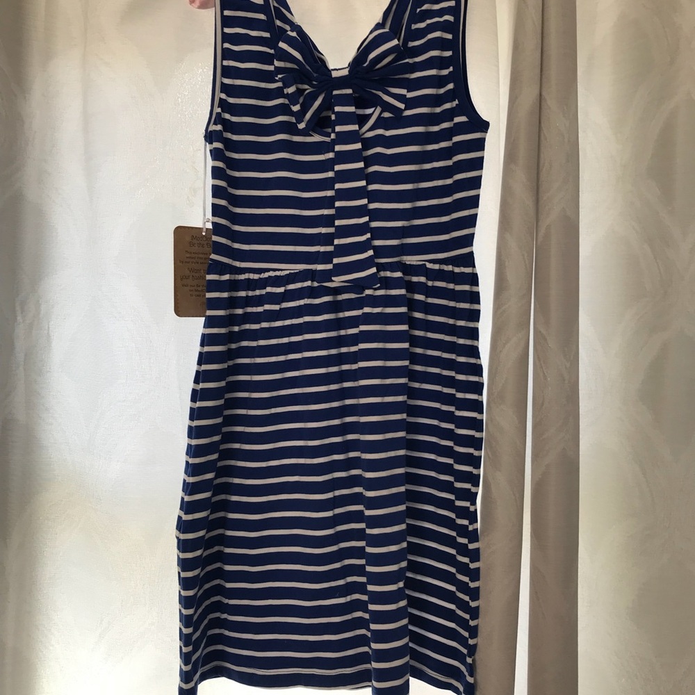 🚫SOLD🚫Blue & White Striped Dress - Picture 3 of 4